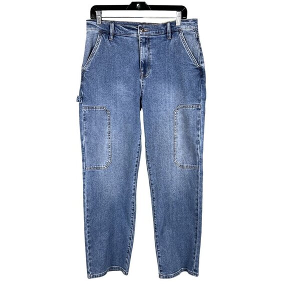 And Now This Denim - NWT And Now This Womens US 10 Utility Denim Jeans High Rise Straight Leg Skater